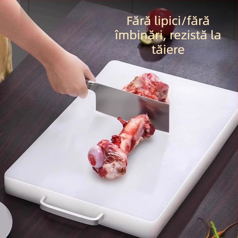 Placă de tăiat din plastic antibacteriană și rezistentă la mucegai, îngroșată, pentru fructe și legume, PE