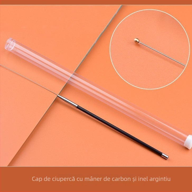 Set profesional de instrumente pentru curățarea urechilor din oțel carbon – lingură pentru urechi, cuțit de nor, vârf de curățare a urechii, cap de ciupercă, bețișoare de bumbac, cârlig pentru urechi
