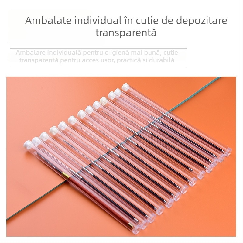 Set profesional de instrumente pentru curățarea urechilor din oțel carbon – lingură pentru urechi, cuțit de nor, vârf de curățare a urechii, cap de ciupercă, bețișoare de bumbac, cârlig pentru urechi
