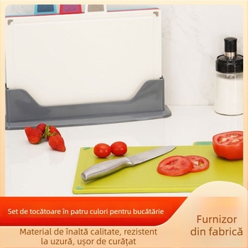 Set de tocătoare colorate codificate în patru culori, 4 piese, de calitate alimentară