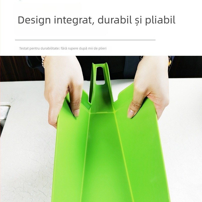 Placă de tăiere pliabilă pentru bucătăria modernă, placă de tăiere portabilă pentru legume, fructe și salate, ușoară, flexibilă, ecologică din PP