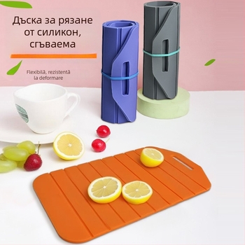 Covoraș din silicon pentru tocător înclinat, rezistent la temperaturi, anti-alunecare, grosime suplimentară pentru blat