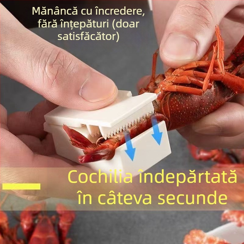 Unealtă nouă pentru decojit raci și extragerea cărnii