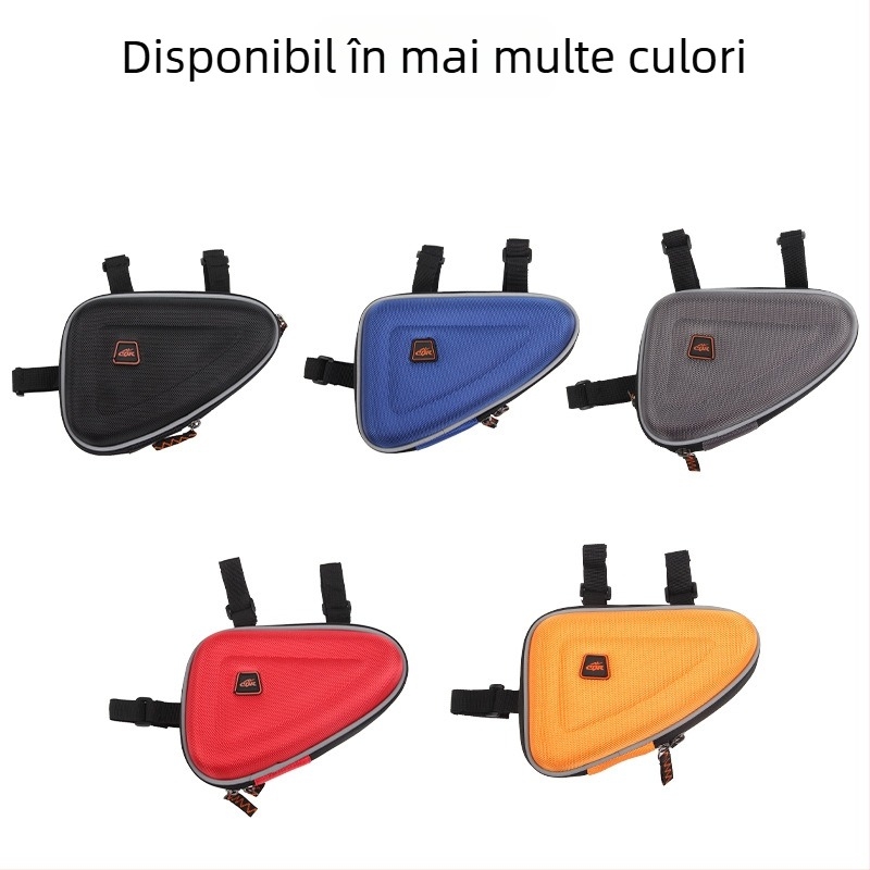 Geantă triunghiulară pentru unelte de bicicletă, montare pe cadrul superior, accesorii pentru bicicleta de munte