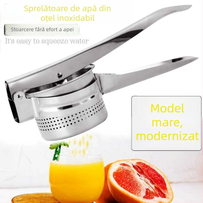Zdrobitor manual pentru cartofi din oțel inoxidabil 430, pentru legume, storcător cu separare pulpă-suc