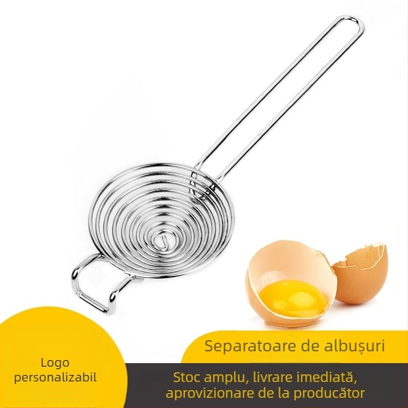 Separator de albuș și gălbenuș din oțel inoxidabil 304, ustensilă de bucătărie