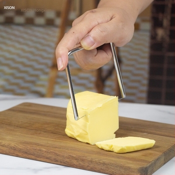 Cuțit de felii din oțel inoxidabil 304 pentru foie gras, brânză și unt, cu funcție de stratificare
