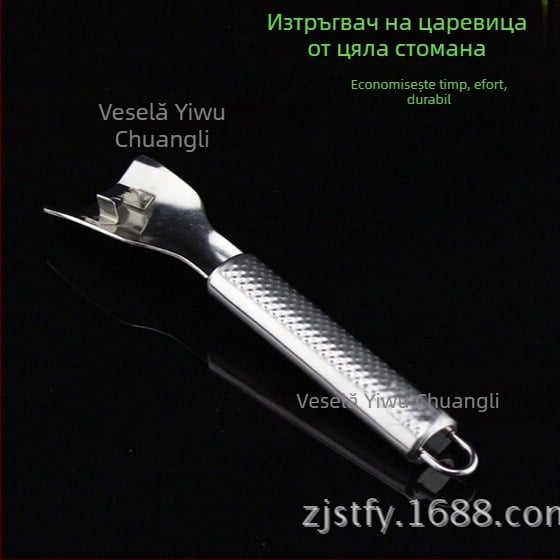 Curățător de porumb din oțel inoxidabil și separator de boabe — ustensilă practică de bucătărie