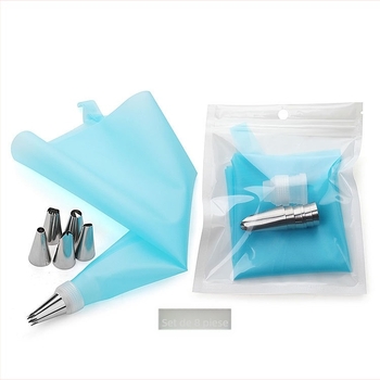 Set de duze pentru decorare prăjituri și fursecuri, 6–12–24–48 vârfuri
