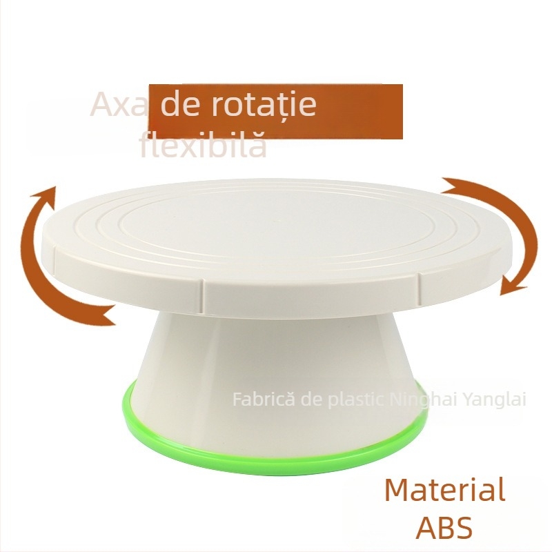 Tavă rotativă din plastic ABS pentru decorarea torturilor, unelte de cofetărie