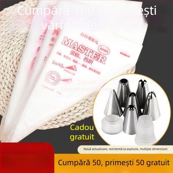 Pungă de decorare din silicon, pentru decorarea prăjiturilor și pregătirea hranei pentru bebeluși