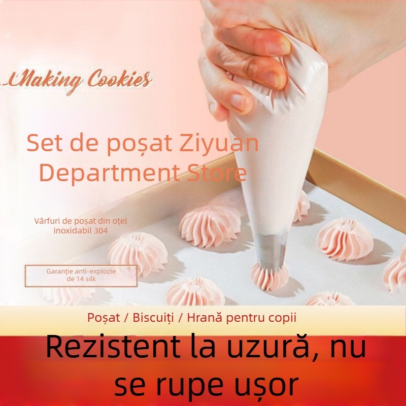 Pungă de decorare din silicon, pentru decorarea prăjiturilor și pregătirea hranei pentru bebeluși