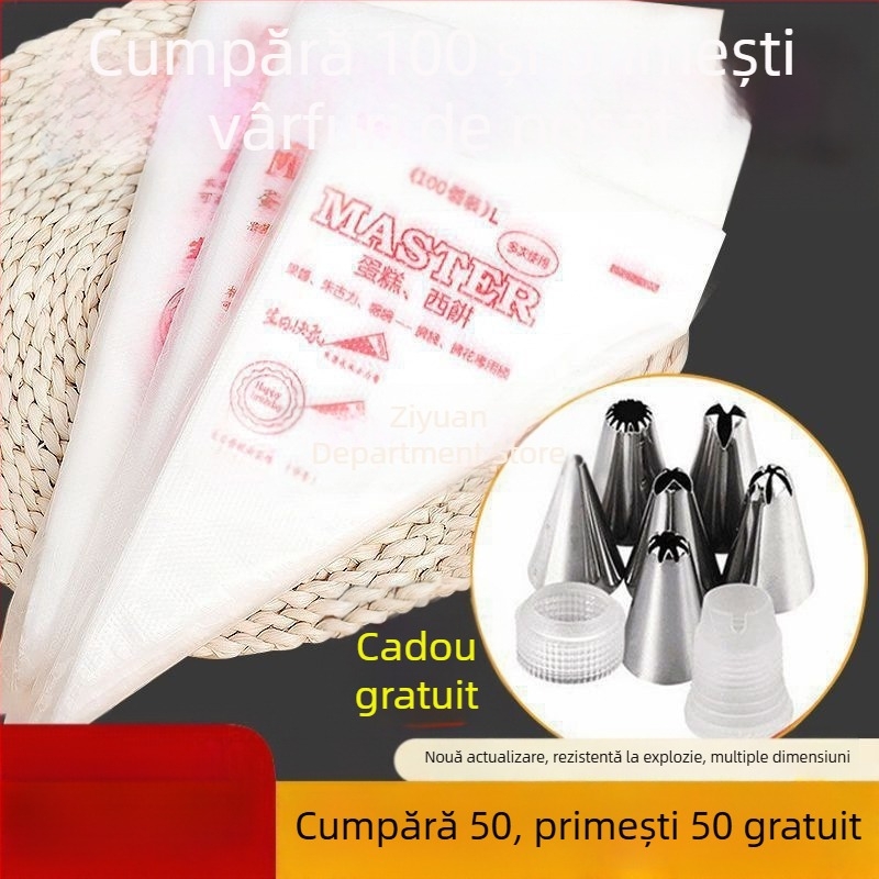 Pungă de decorare din silicon, pentru decorarea prăjiturilor și pregătirea hranei pentru bebeluși