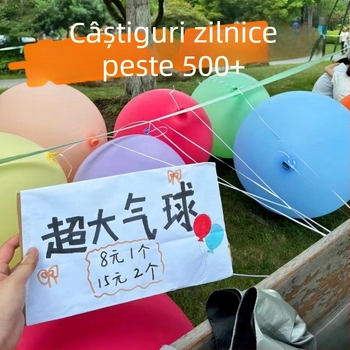 Balon latex rotund, 36 inci, cu pereți groși, pentru decorarea zilei de naștere și a nunții