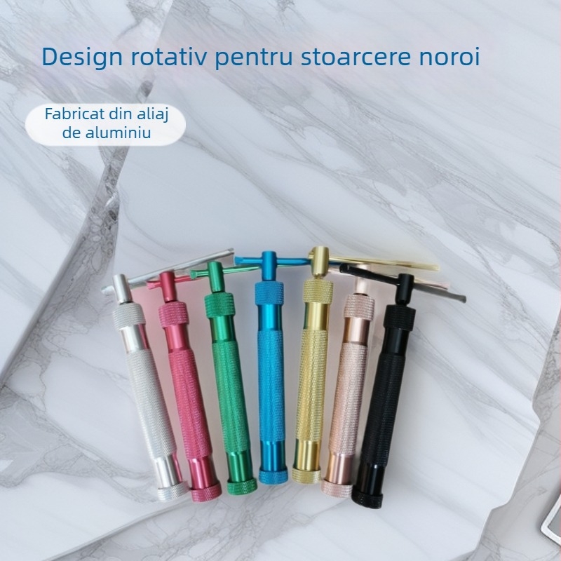 Dispozitiv de extrudare din lut din aliaj de aluminiu, cu cap rotativ, pentru decorarea torturilor