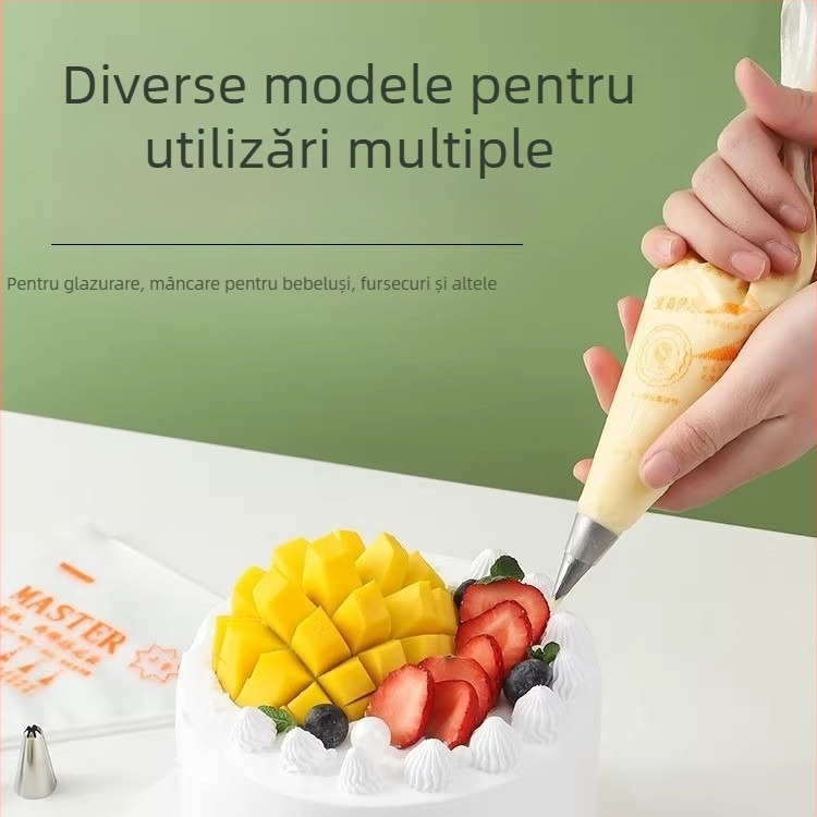 Pungă de decorare de unică folosință pentru uz casnic, pungă de patiserie, de calitate alimentară, pentru prăjituri și creme