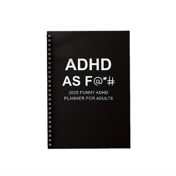 Planificator zilnic ADHD pentru adulți 2025 — Creierul meu activează prea multe etichete — Legare în spirală