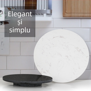 Platou rotativ pentru decorarea prăjiturilor, model marmură