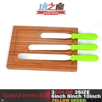 Spatulă din oțel inoxidabil pentru cremă, pentru cofetărie și decorarea torturilor, cu cuțit de demoldare și spatulă
