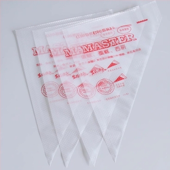 Set de 100 pungi de decor plastic pentru cremă de tort și decorarea fursecurilor, cu formă de tort