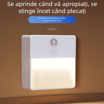 Lampă LED pentru trepte cu senzor RGB și încărcare USB magnetică