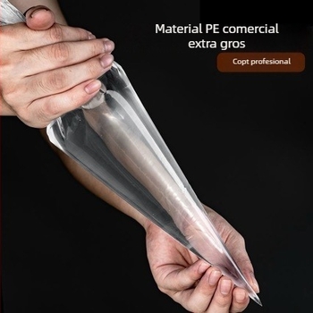 30 pungi de decorare transparente din PE, de unică folosință, groase, pentru decorarea torturilor și a fursecurilor