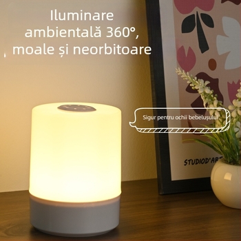 Lumină de noapte reîncărcabilă pentru somn, lampă cu atingere pentru hrănirea bebelușului, veioză ambientală pentru noptieră, lumină prietenoasă cu ochii