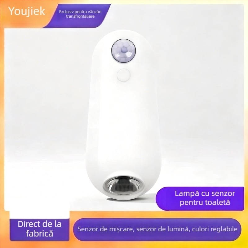 F15 Lumină de toaletă cu senzor de mișcare, LED, reîncărcabilă