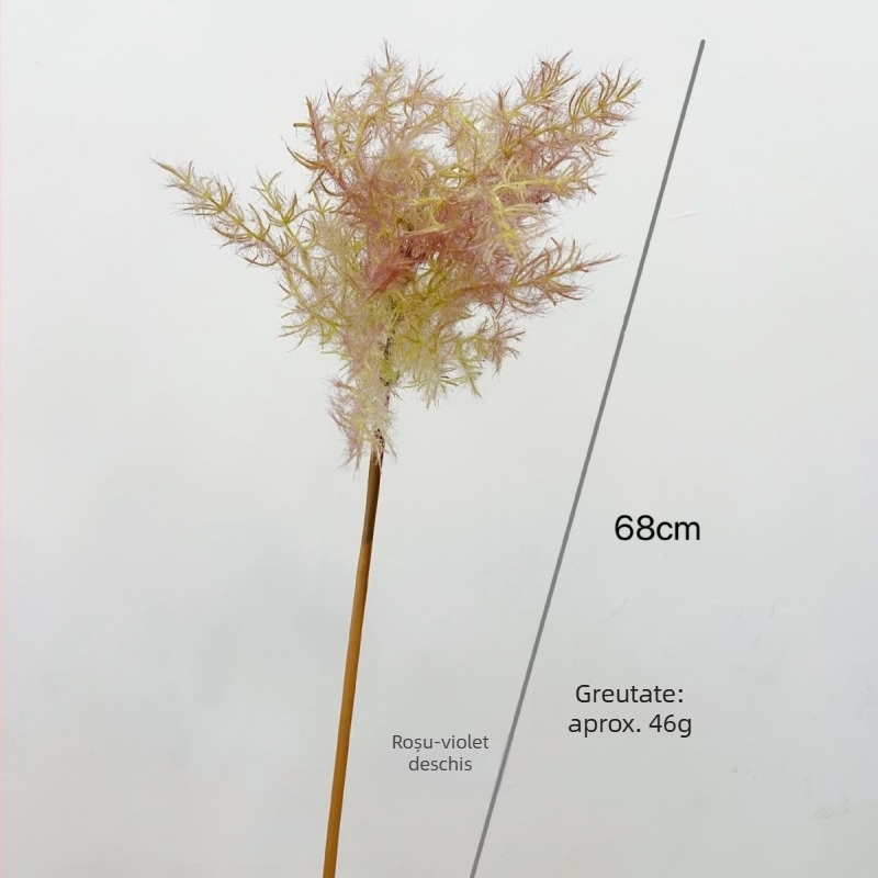 Flori artificiale Cotinus coggygria cu efect ceață, pentru decor de nuntă și aranjament floral în stil natural