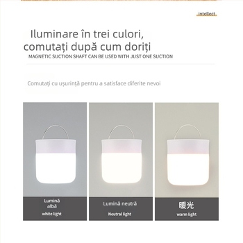 Lampă de veghe reîncărcabilă, cu atingere și telecomandă, cu trei culori, lampă ambientală pentru noptiere, dormitor sau cămin studențesc