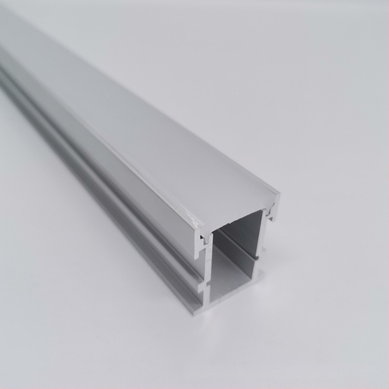 Carcasă din aluminiu pentru LED liniar, kit pentru bandă rigidă, canal din aluminiu pentru lampă încastrată, accesorii pentru iluminare de podea