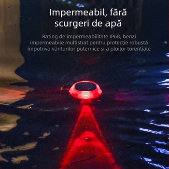 Lampă solară subterană IP68 rezistentă la apă, cu 5 moduri de iluminare pentru exterior