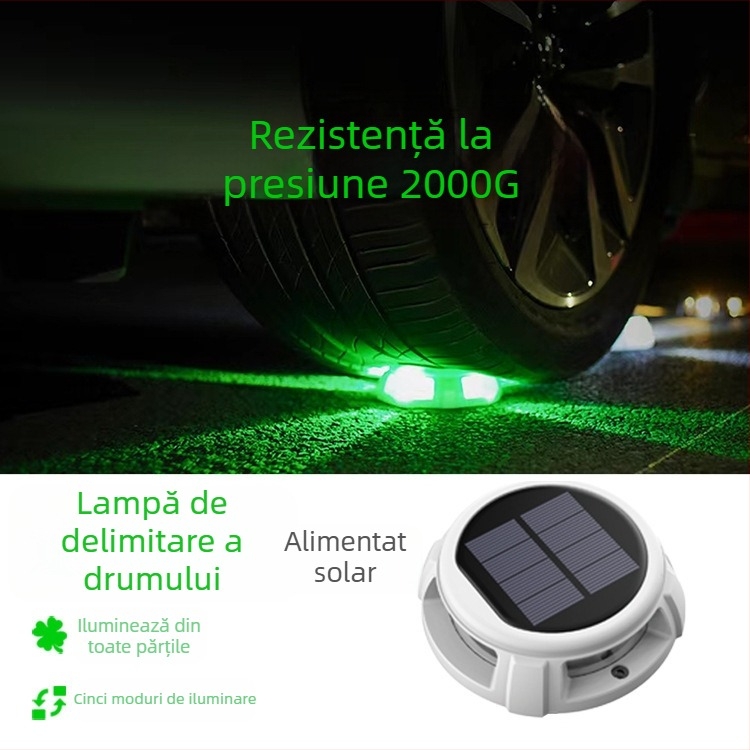 Lampă solară subterană IP68 rezistentă la apă, cu 5 moduri de iluminare pentru exterior