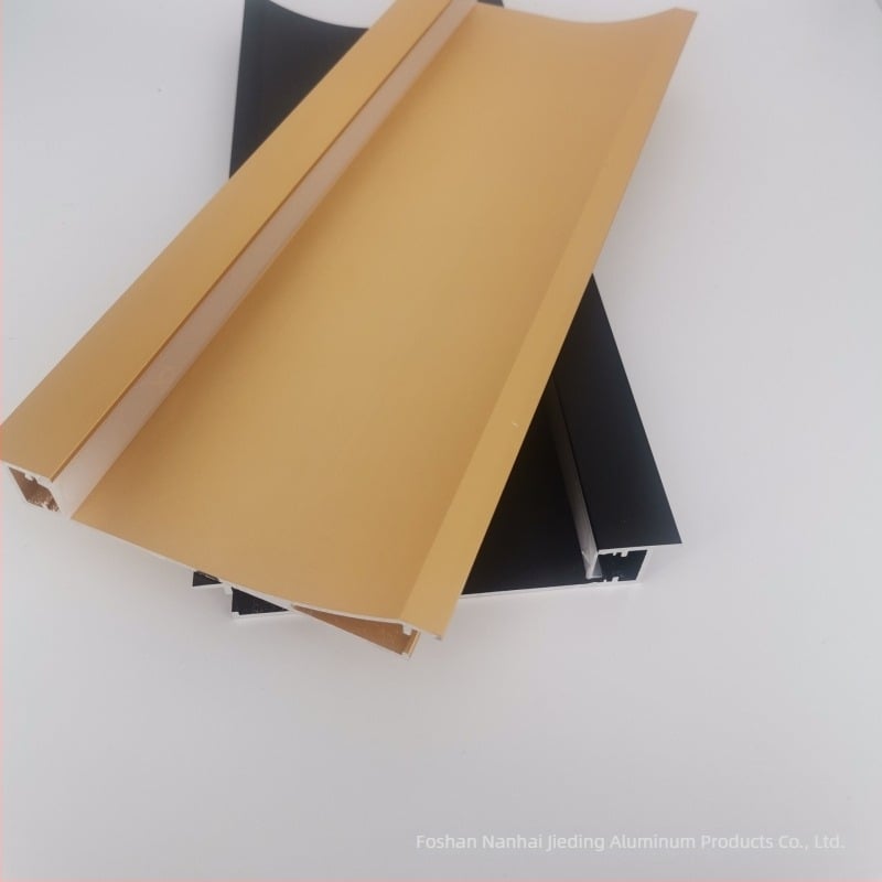 Profil din aluminiu pentru LED rigid, cu bază iluminată și carcasă pentru montaj ascuns – set