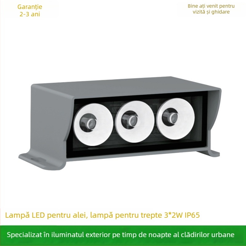 Kit de carcasă LED pentru iluminat traseu, exterior rezistent la apă, proiector LED pentru perete, lampă de colț, 9W 3000K