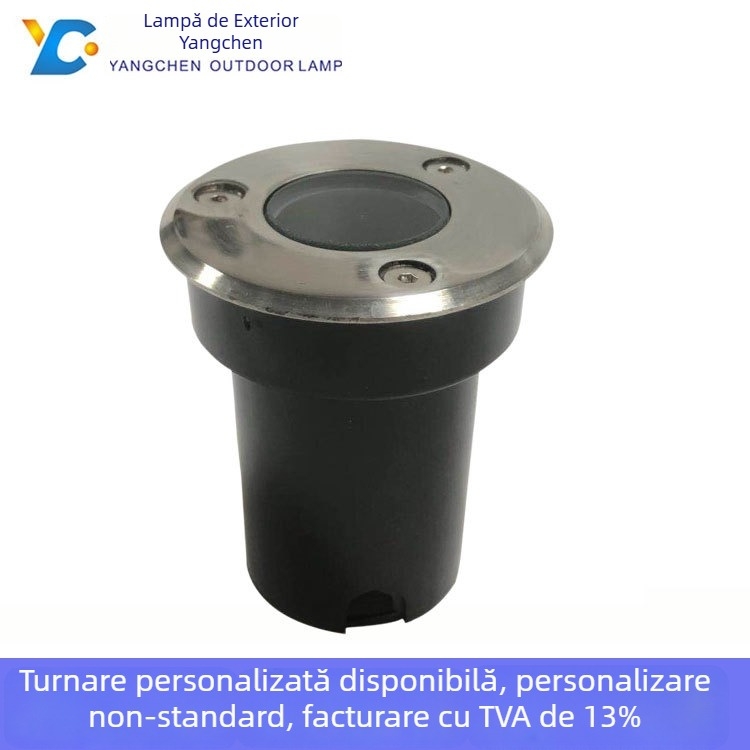 Kit husă lampă subterană pentru iluminat pardoseală pătrat, IP67, aluminiu turnat