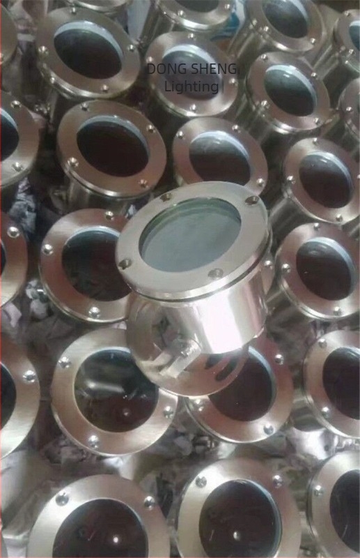 Carcasă pentru lampă subacvatică din oțel inoxidabil, 90 mm, aliaj de zinc, soclu GU10, kit lampă subterană