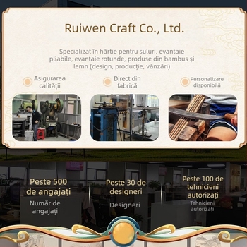Scroll de invitație la nuntă personalizabil, în stil chinezesc, gol, de lux, format orizontal
