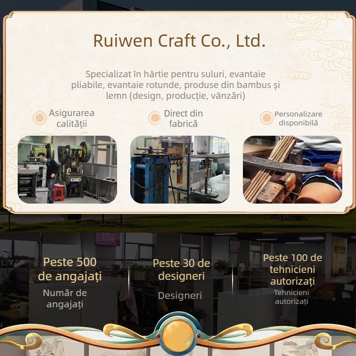 Scroll de invitație la nuntă personalizabil, în stil chinezesc, gol, de lux, format orizontal