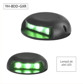Lumină LED pentru trasee din grădină și trepte – corp din aluminiu, IP66, 24V DC, LED de înaltă putere