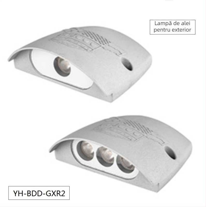 Lumină LED pentru trasee din grădină și trepte – corp din aluminiu, IP66, 24V DC, LED de înaltă putere