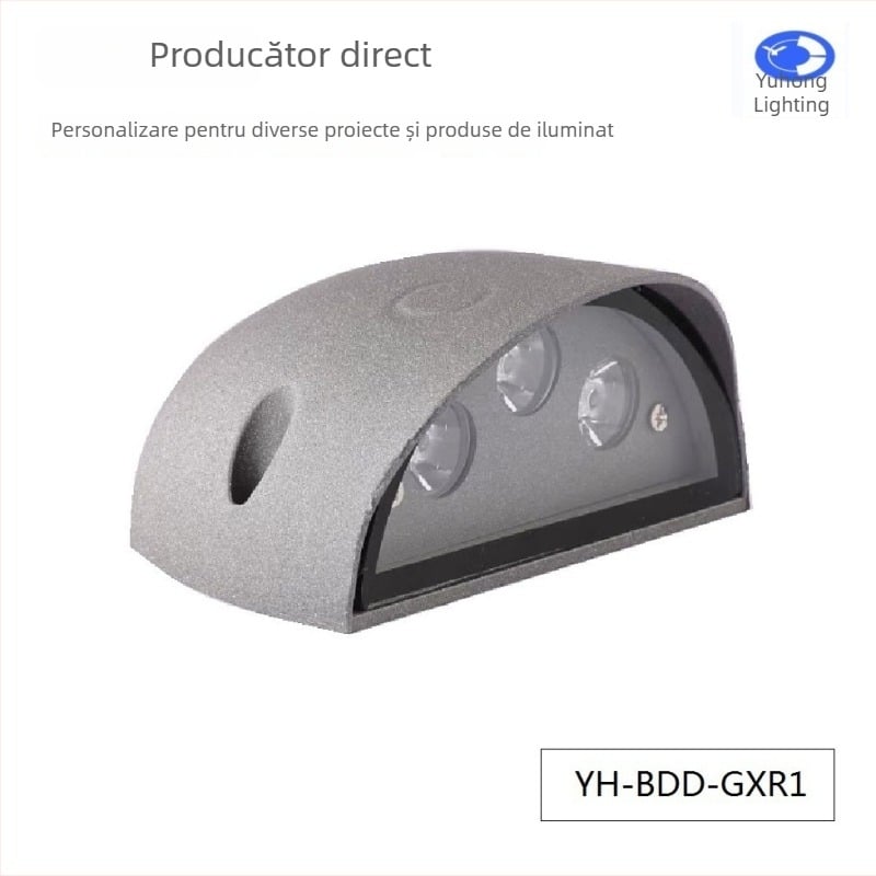 Lumină LED pentru trasee din grădină și trepte – corp din aluminiu, IP66, 24V DC, LED de înaltă putere