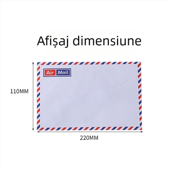 Mapă pentru invitații, stil retro occidental, autoadezivă, albă, 110×220 mm