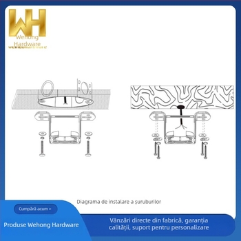 Suport de suspensie pentru iluminat al ventilatorului de tavan: șuruburi universale de montaj, șuruburi de expansiune pentru bază și picior, set complet de șuruburi de fixare