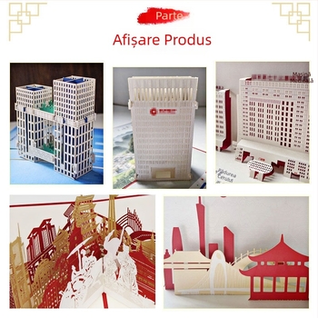 Card de salutare 3D cu pop-up: notificare de admitere la universitate și invitație la înscrierea în grădiniță – design comemorativ