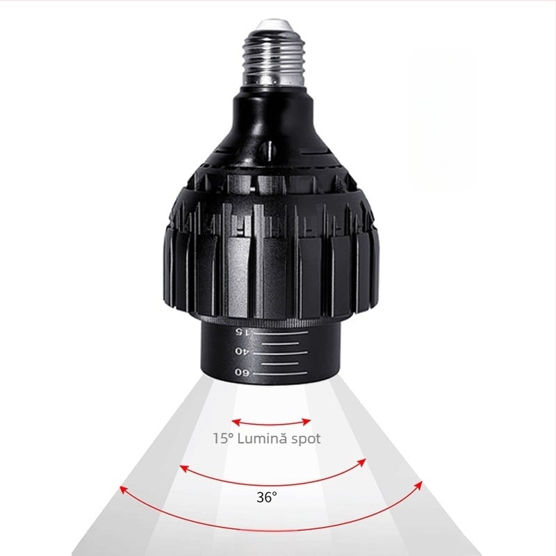 Carcasă PAR30 din aluminiu cu plasă hexagonală pentru focalizare – carcasă de iluminat pentru creșterea plantelor