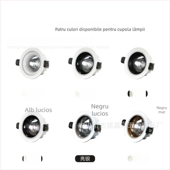Downlight COB ultra-subțire, carcasă din aluminiu, 75 găuri, iluminare tip wall-washer