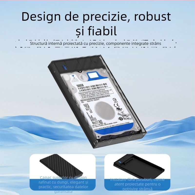 Carcasă externă SATA pentru hard disk de 2,5 inch USB 3.1