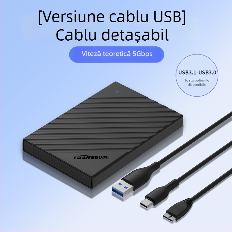 Carcasă externă SATA pentru hard disk de 2,5 inch USB 3.1