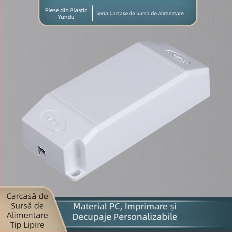 Carcasă pentru driver LED, dimensiuni 66×33×21 mm, carcasă din plastic pentru sursă de alimentare LED